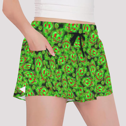 Just One Bite  - Girls’ Flowy Pocket Shorts