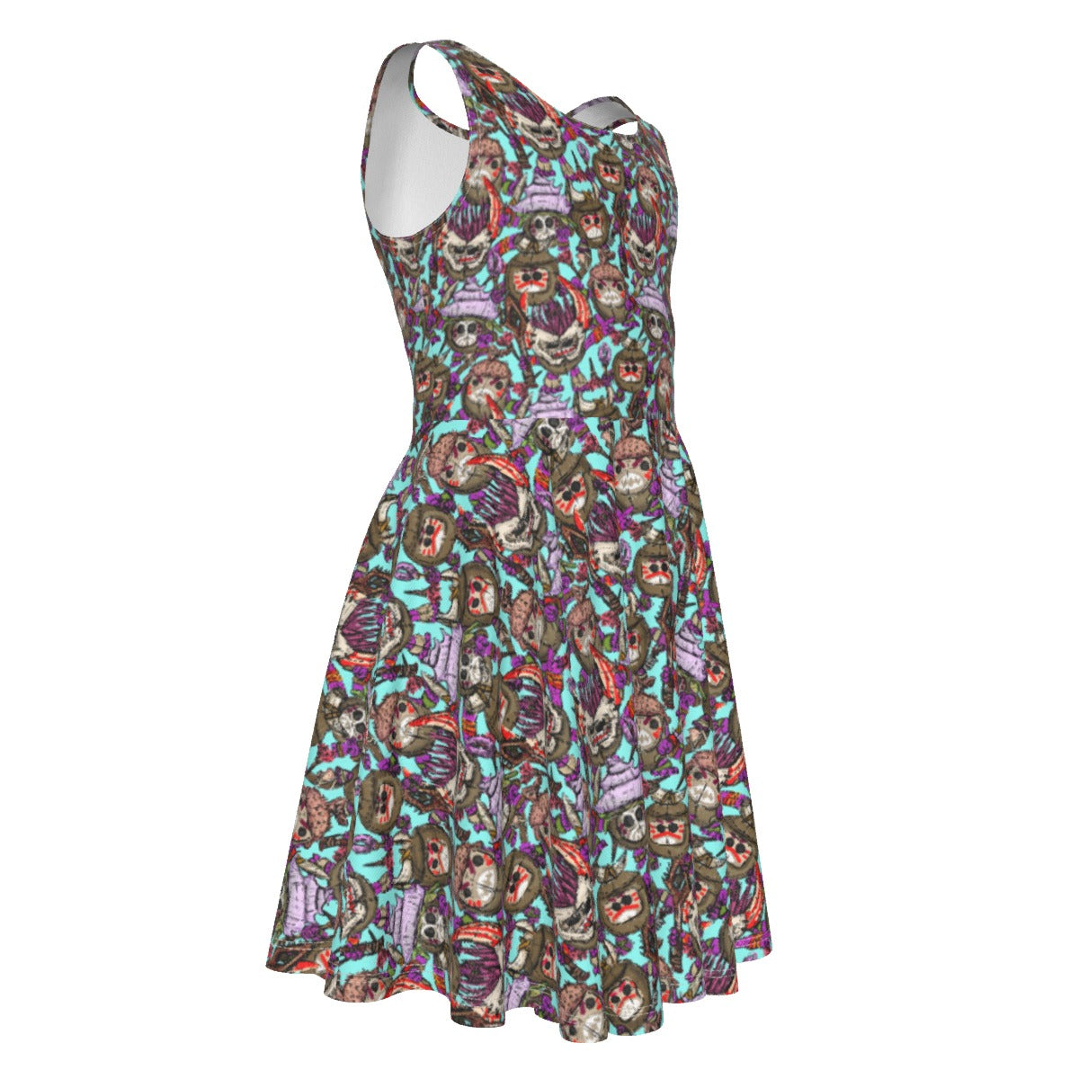 Island Coconut Pirates - Kid's Sleeveless Skater Dress