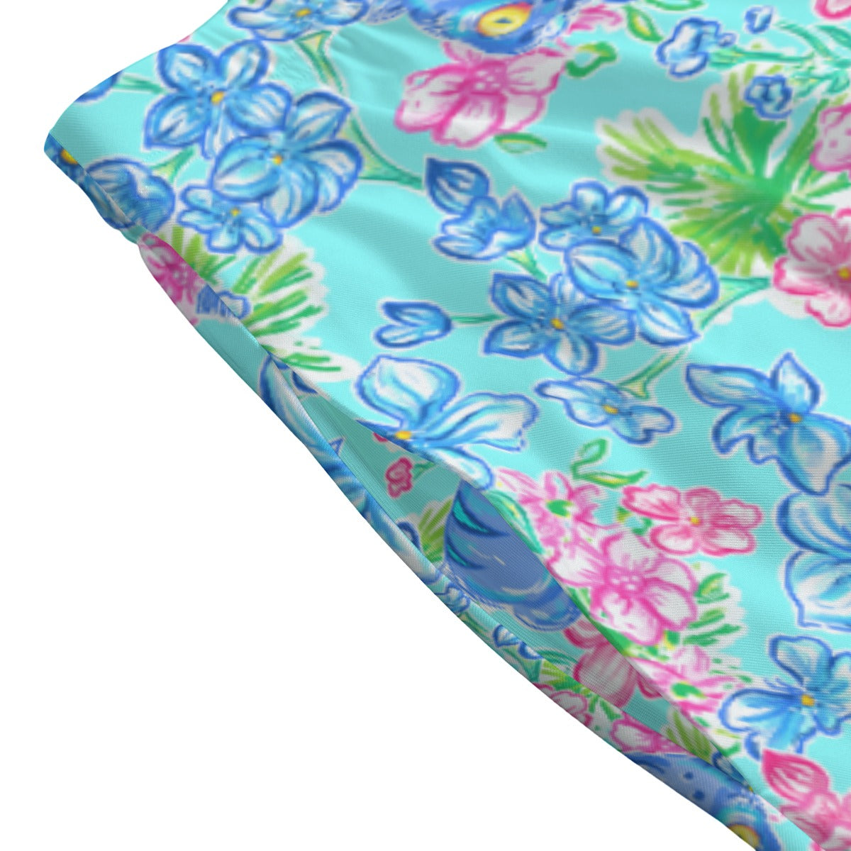 Derpy Tiger Blooms - Women's Pocket Skater Skirt