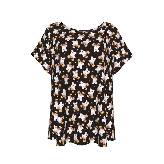 Ghostly Mouse - Women’s Relaxed Fit Scoop Tee