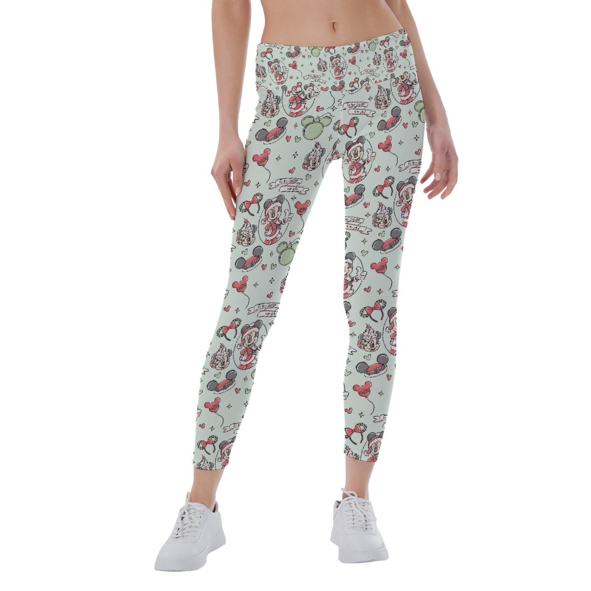 Mouse Pair Jolly Holiday - Women's Yoga Leggings