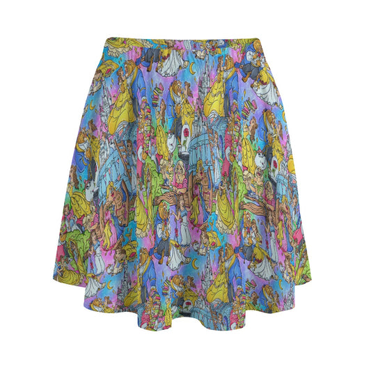 Enchanted Tale Storybook Scenes - Women's Pocket Skater Skirt