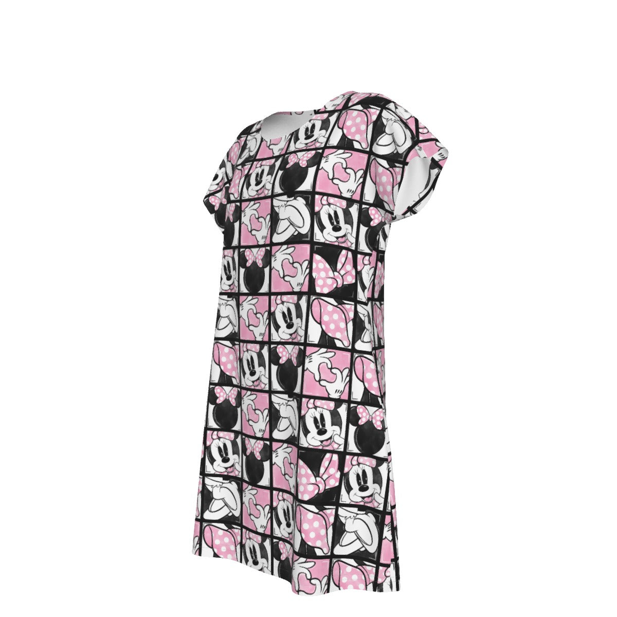 Mouse Bow Block Party - Women's T-Shirt Dress