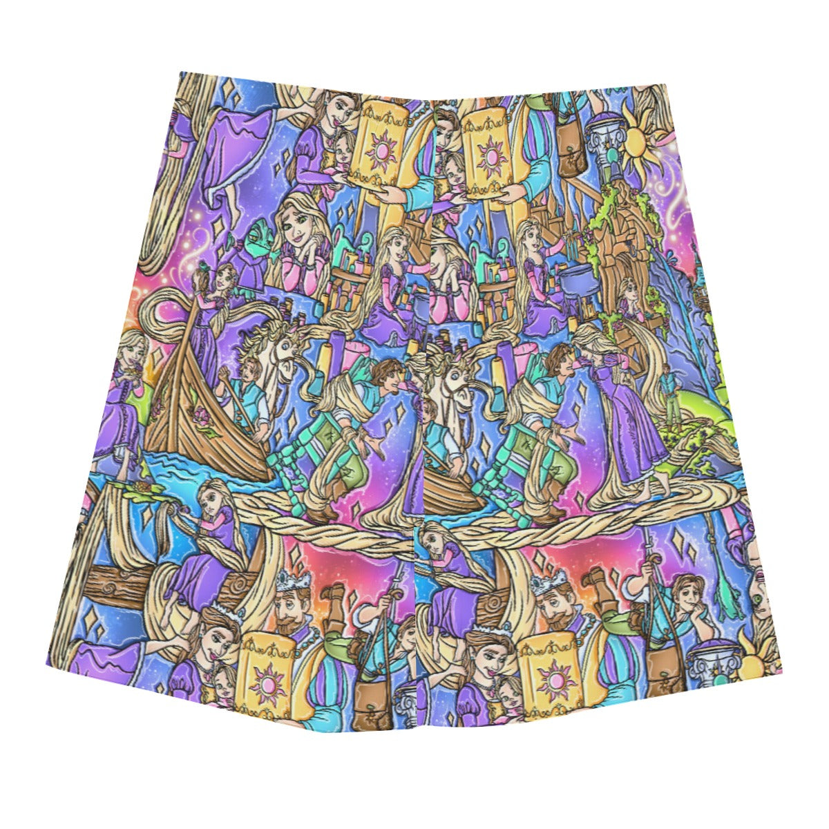 Golden Hair Storybook Scenes - Men’s Pocket Beach Shorts