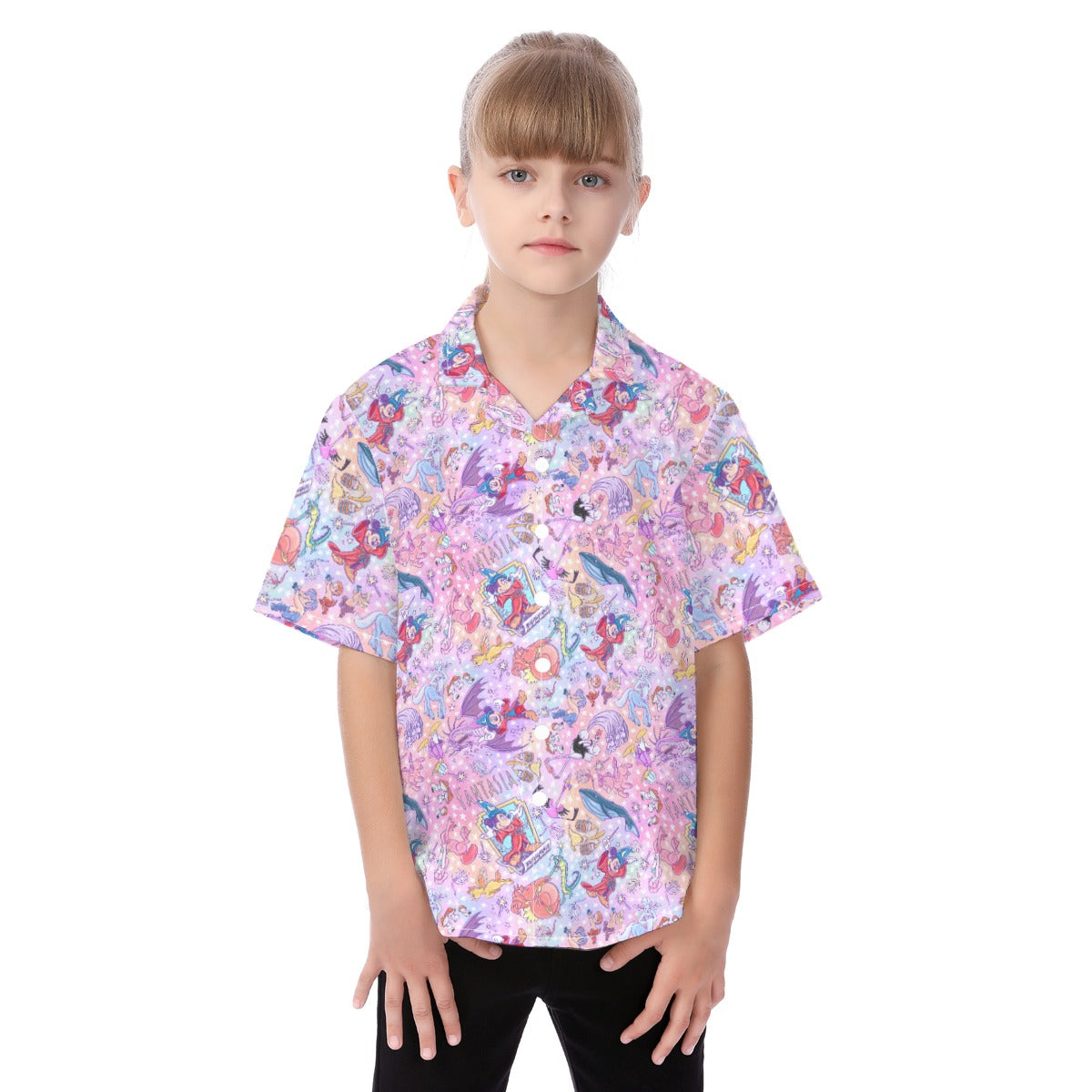Magical Fantasia Symphony - Kid's Hawaiian Button Up Shirt