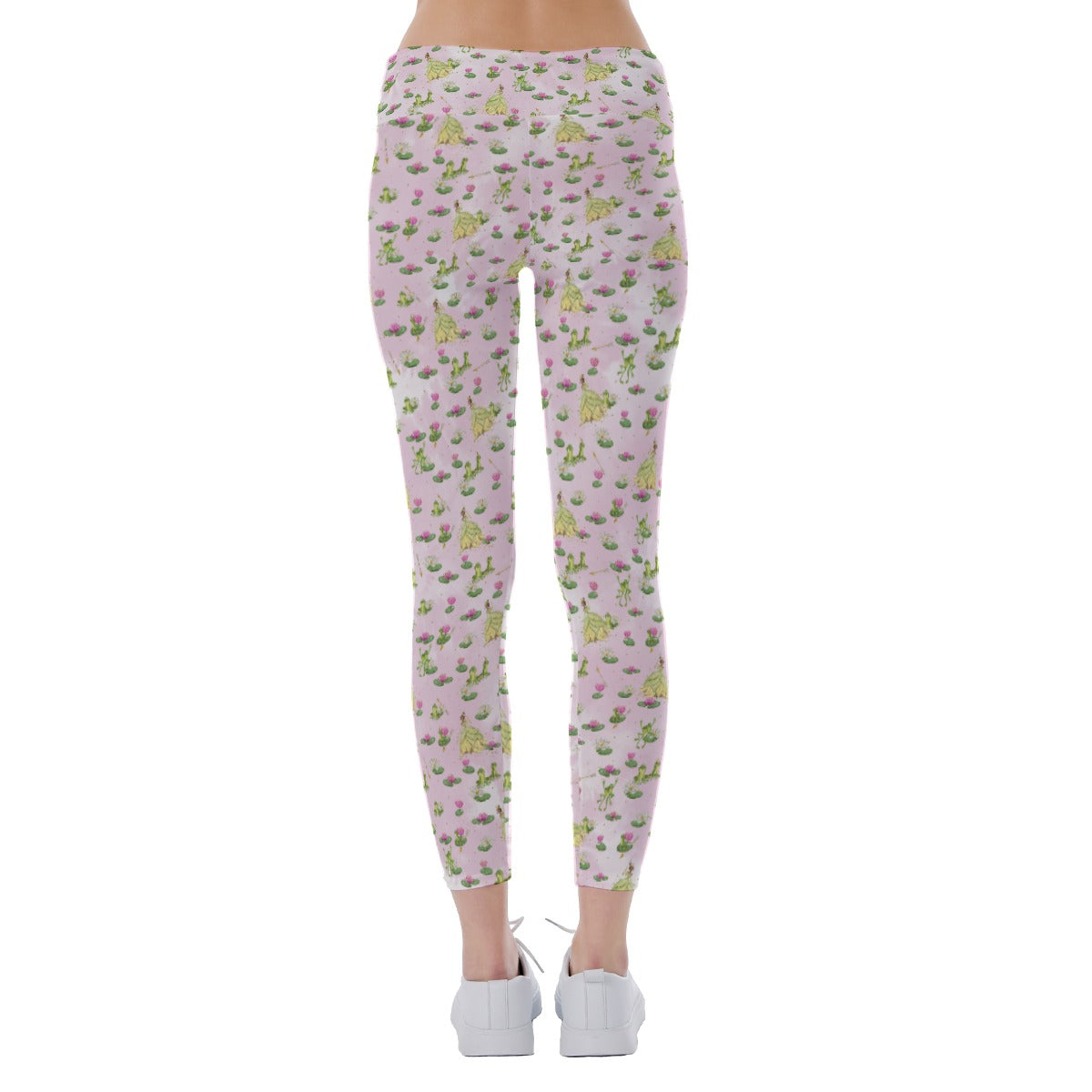 Watercolor Bayou Princess & FrogFrog - Women's Yoga Leggings