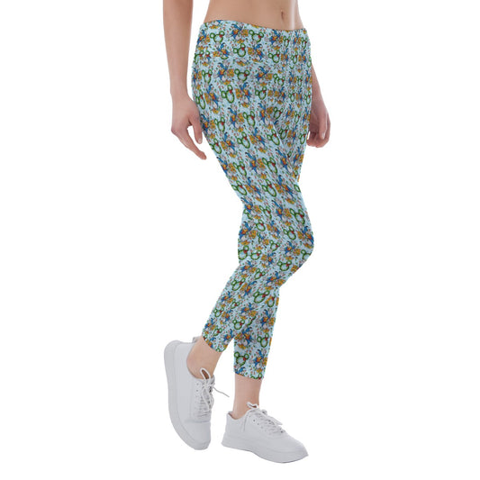 Duck’s Holiday Lights Tangleghts - Women's Yoga Leggings