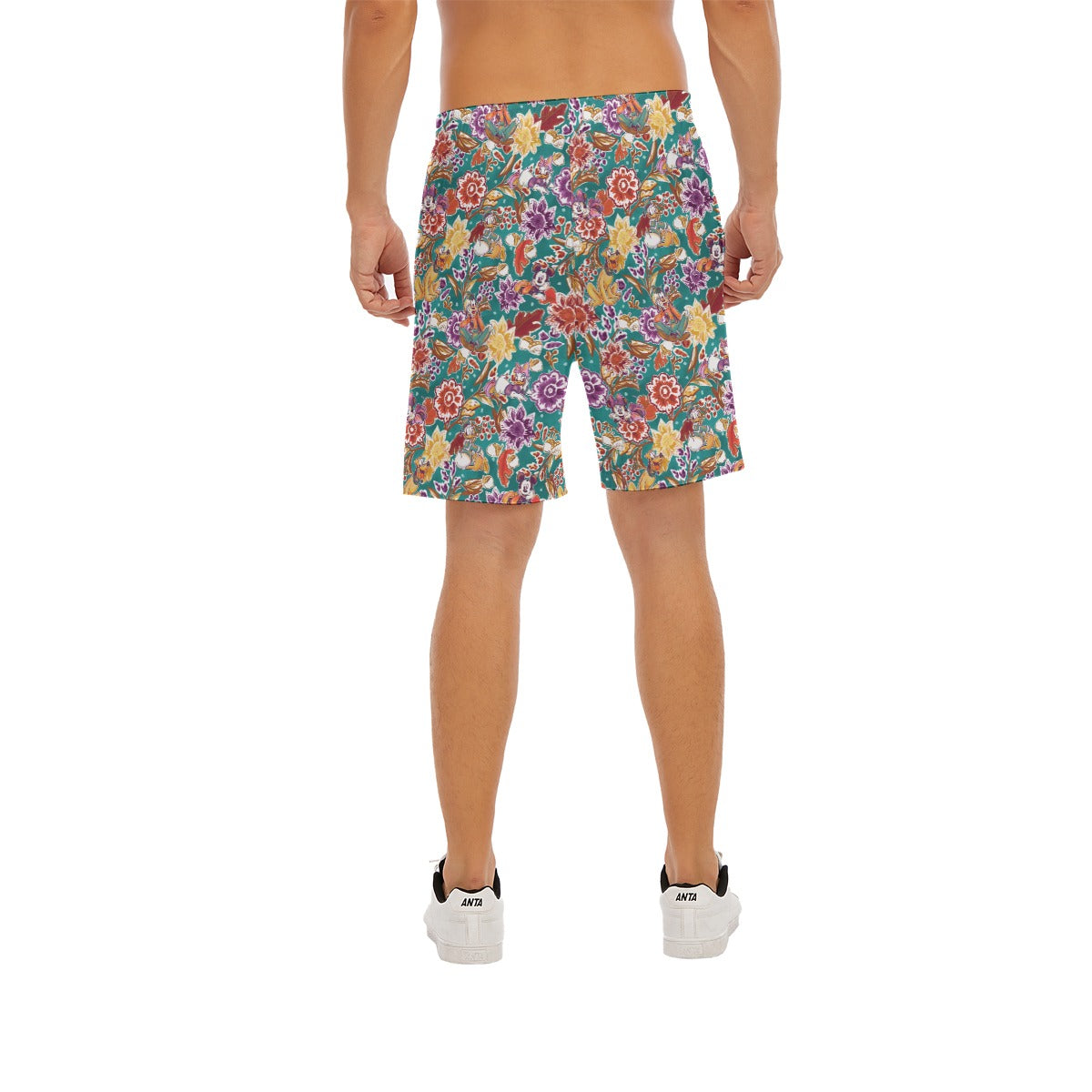 Mouse and Friends Fall Garden - Men’s Pocket Beach Shorts