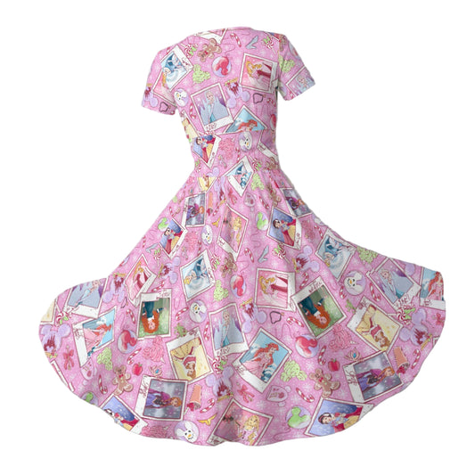 Holiday Winter Princess Christmas Snapshots - Women's V-Neck Ruched Midi Dress