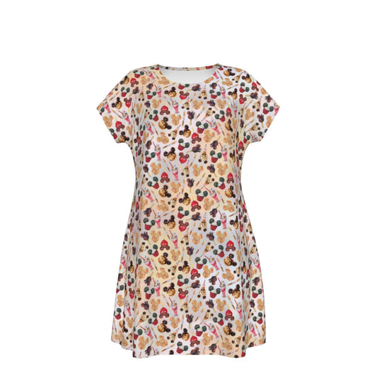 Mouse Snack Treats - Women's T-Shirt Dress