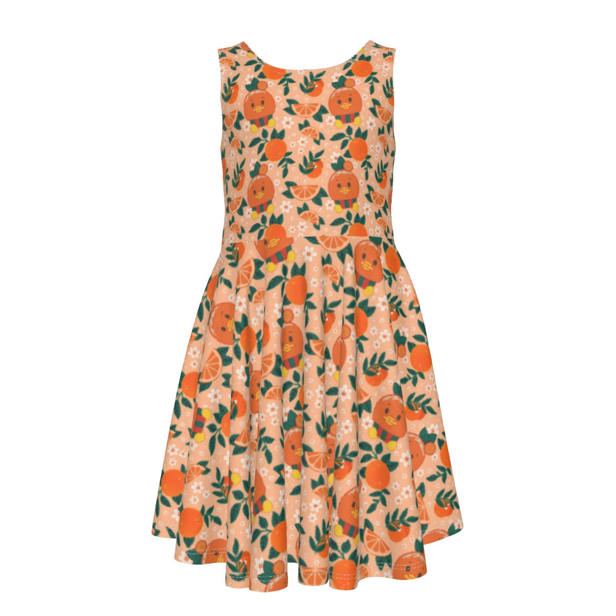 Juicy Citrus Friend - Kid's Sleeveless Skater Dress