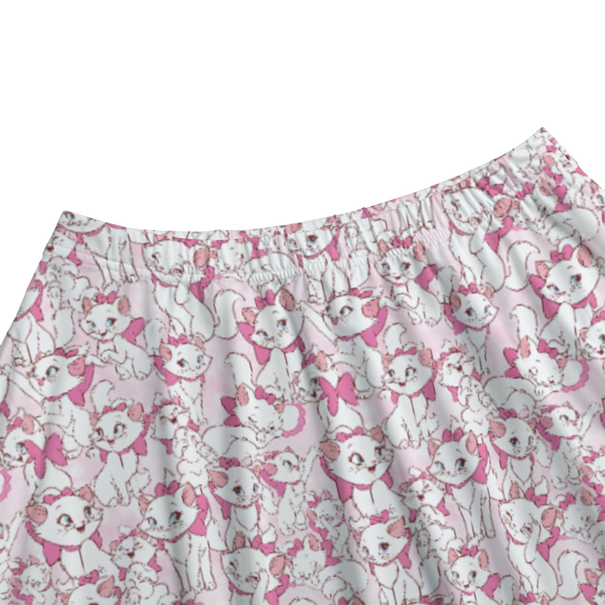 Sweet Kitten with Pink Bow - Women’s Pocket Midi Skirt