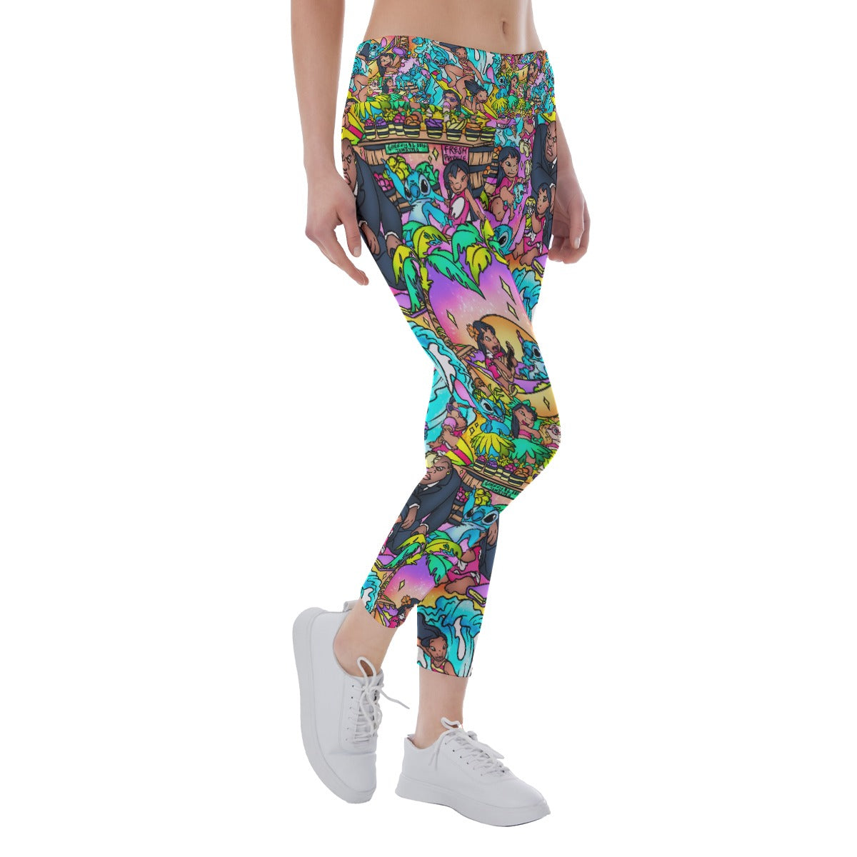 Ohana Island Storybook Scenes - Women's Yoga Leggings
