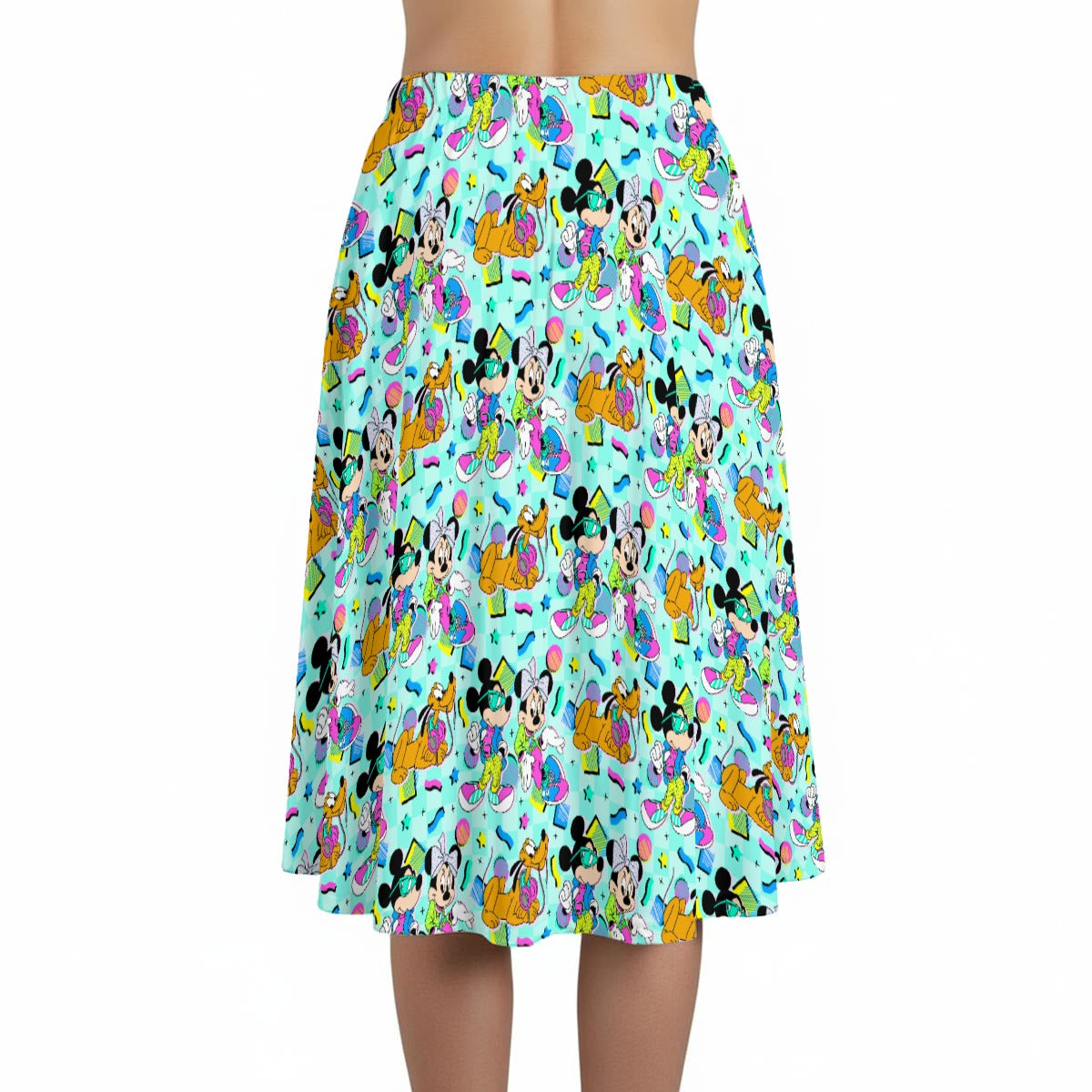 80s Pop Party Pals - Women’s Pocket Midi Skirt