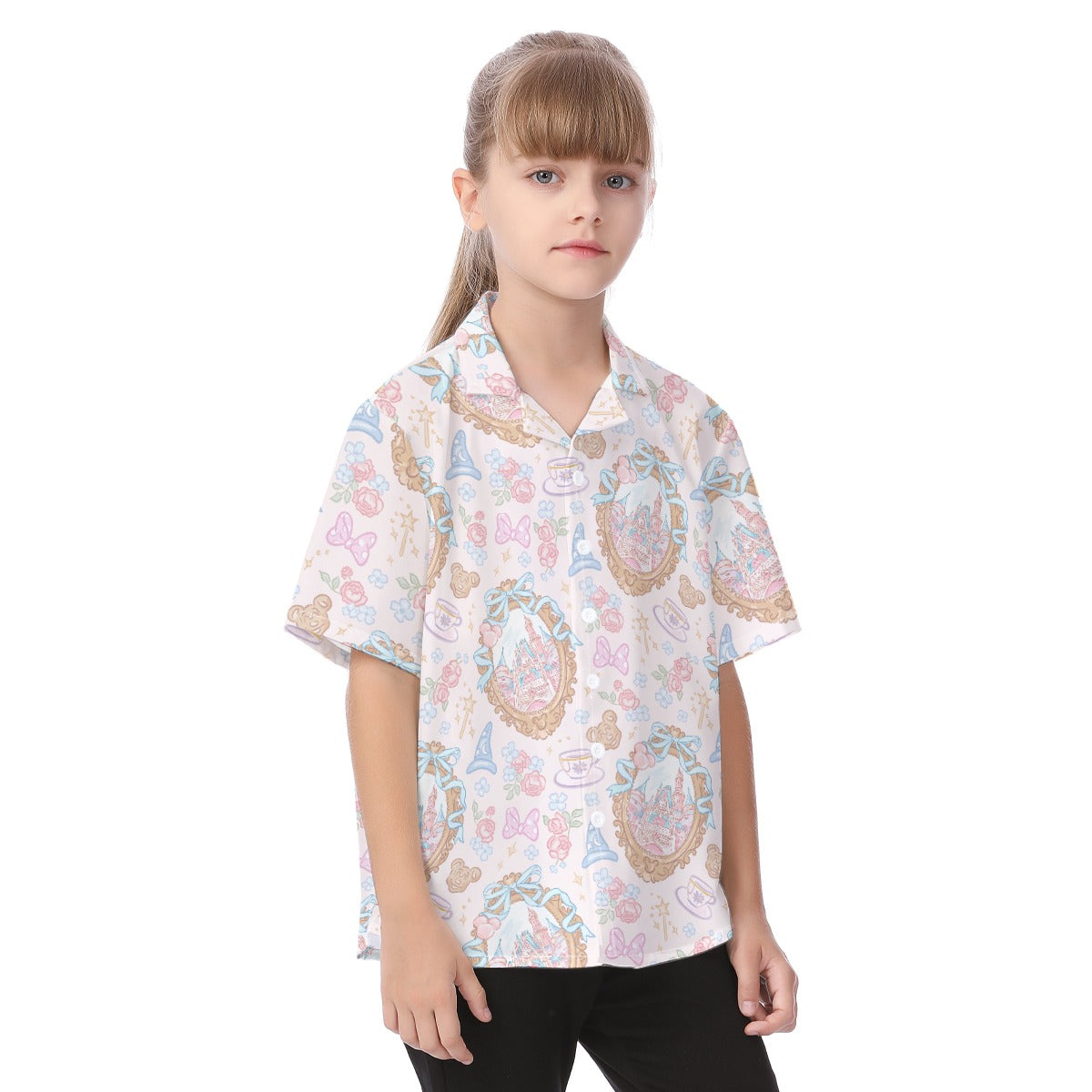 Coquette Park Daydream - Kid's Hawaiian Button Up Shirt