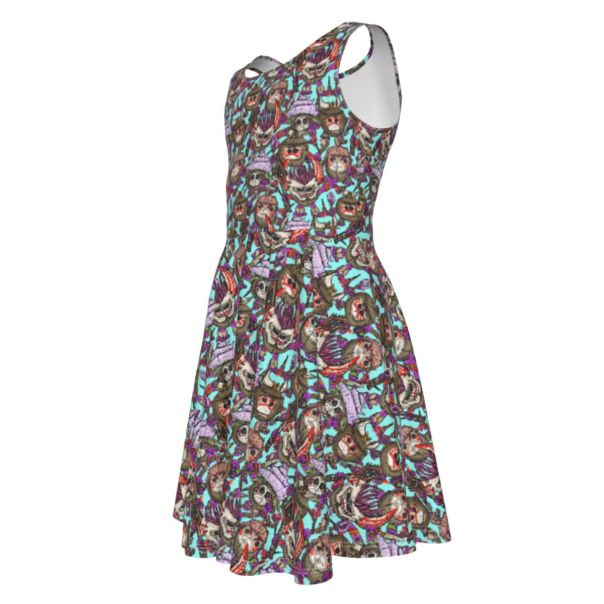 Island Coconut Pirates - Kid's Sleeveless Skater Dress