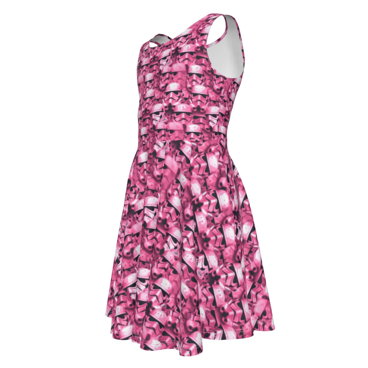 Pink Helmet Battalion - Kid's Sleeveless Skater Dress