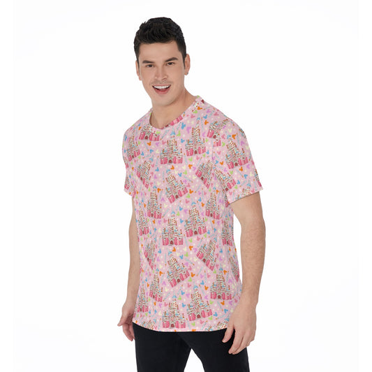 25th Birthday Cake Castle - Men's Short Sleeve T-Shirt