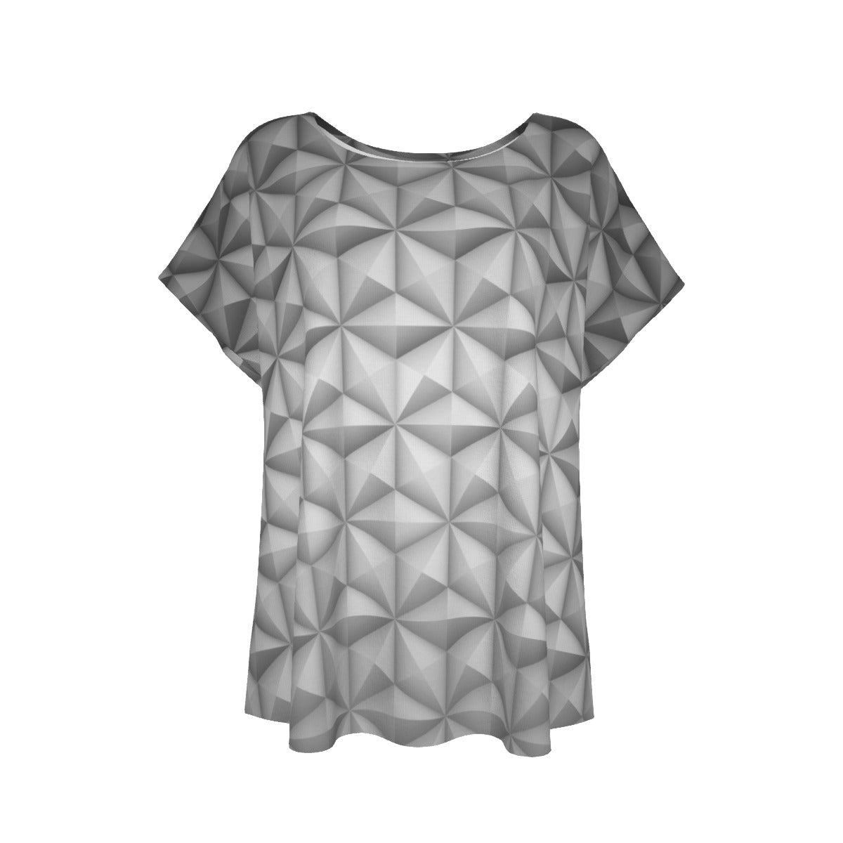 Geometric Silver Sphere - Women’s Relaxed Fit Scoop Tee