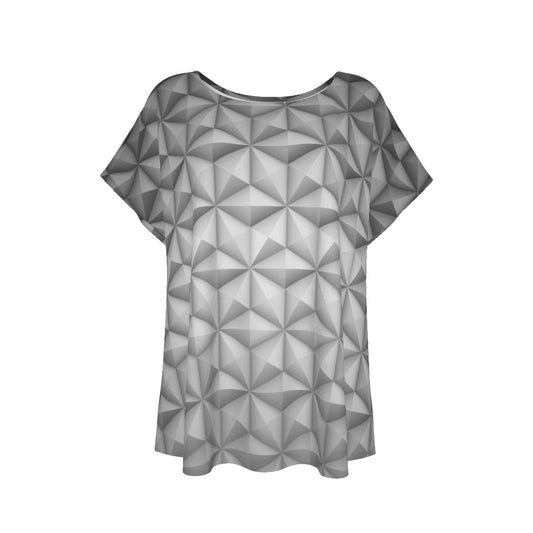 Geometric Silver Sphere - Women’s Relaxed Fit Scoop Tee