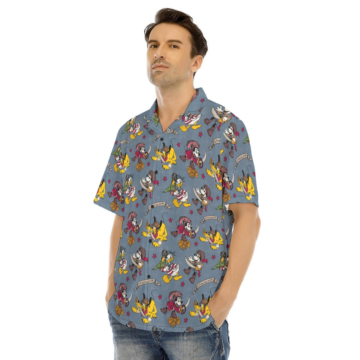Cruise Pirate Night - Men's Hawaiian Button Up Shirt