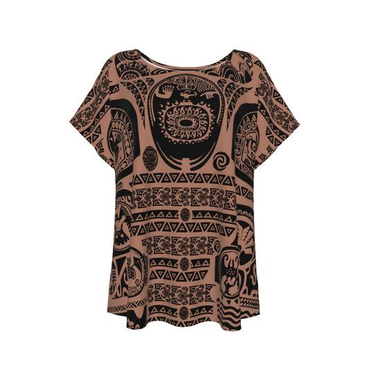 Polynesian Tattoo Motifs - Women’s Relaxed Fit Scoop Tee