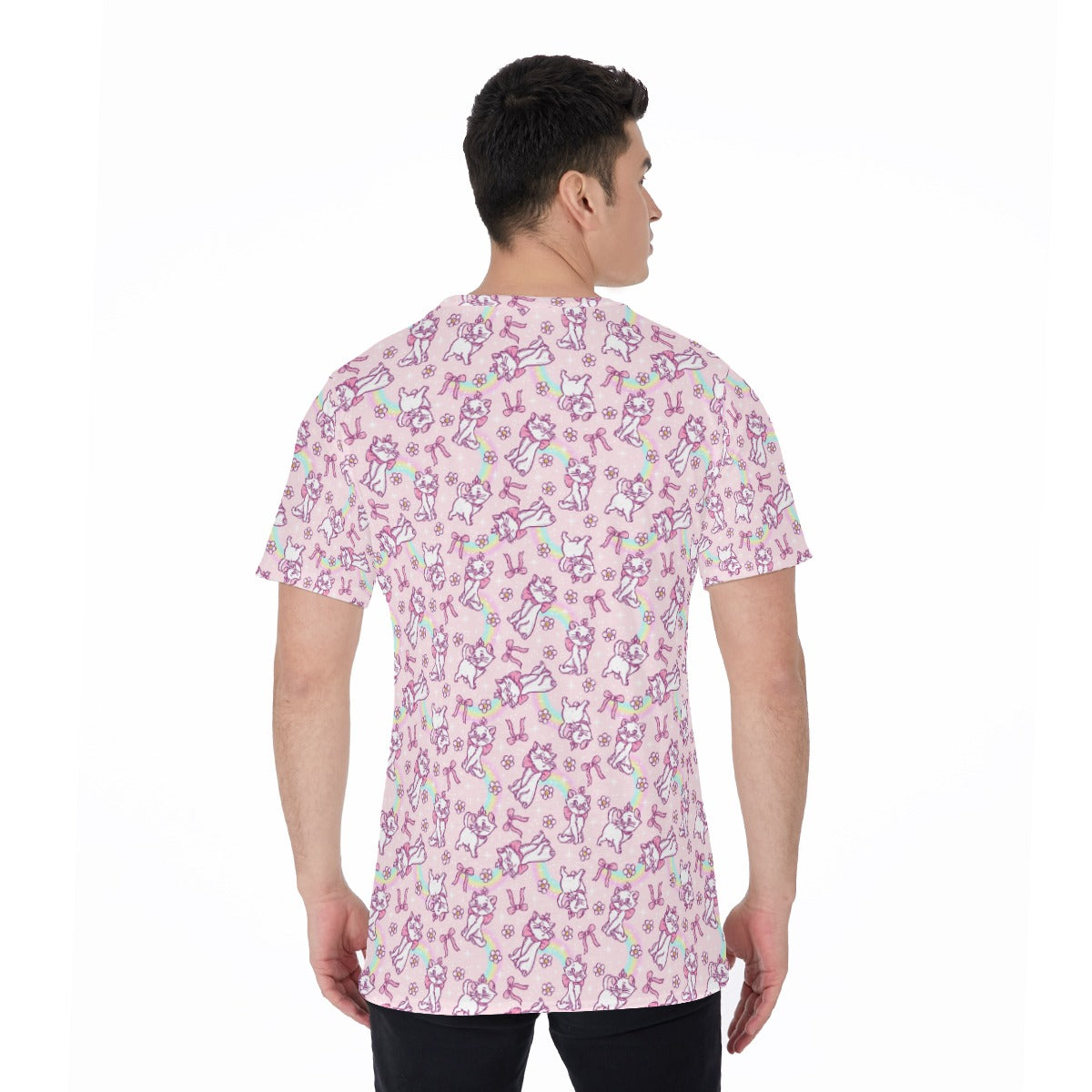 Rainbow Bow Kitty - Men's Short Sleeve T-Shirt