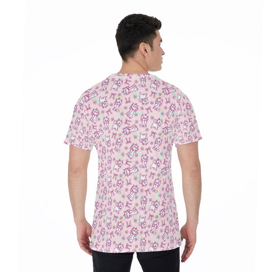 Rainbow Bow Kitty - Men's Short Sleeve T-Shirt