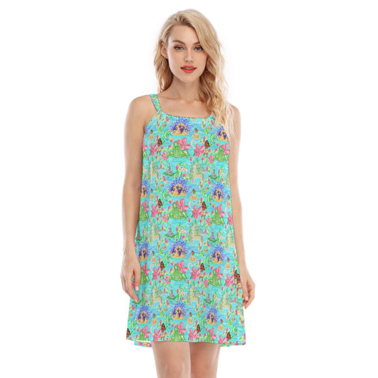 Tropical Island Paradise - Women’s Adjustable Sundress
