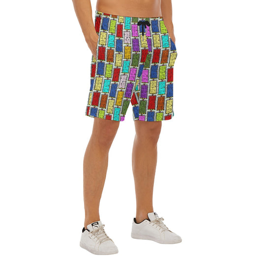 Sketchy Scare Doors - Men’s Pocket Beach Shorts