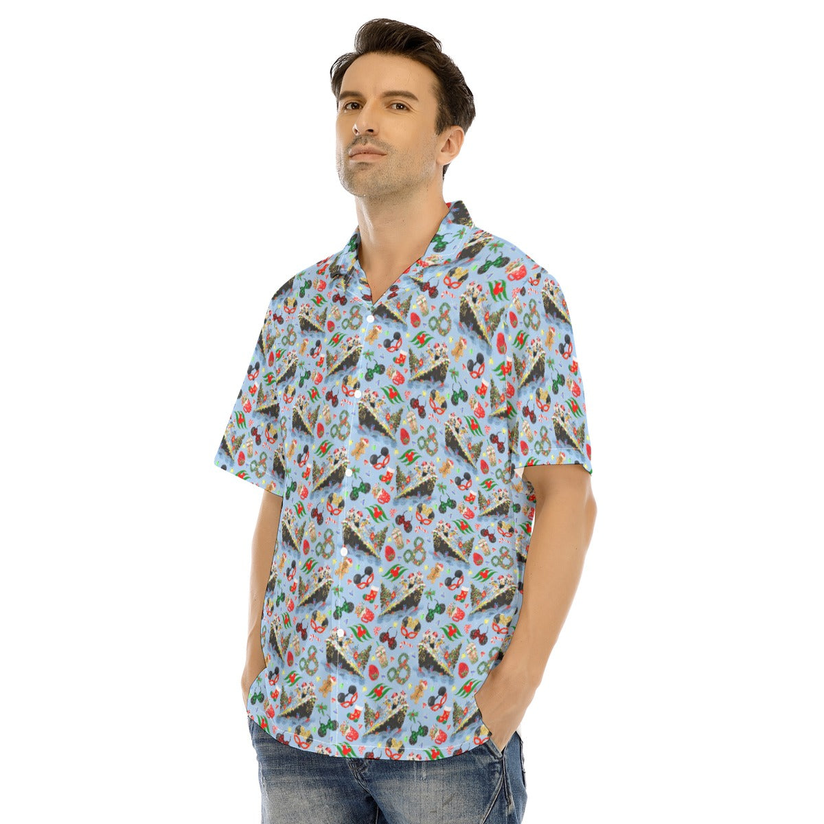 Very Merrytime Christmas Cruise - Men's Hawaiian Button Up Shirt