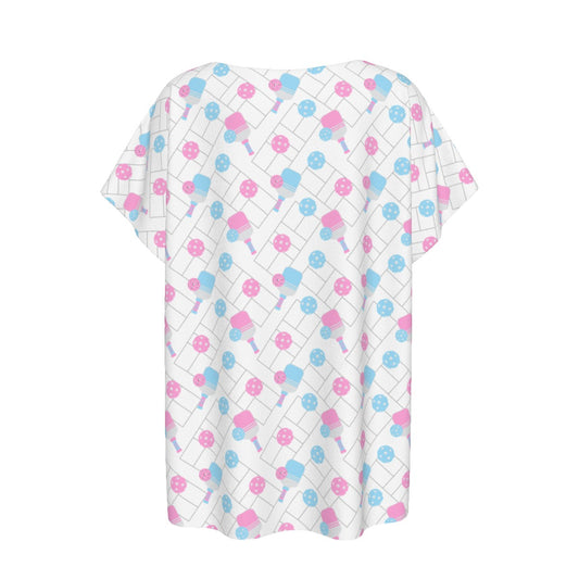 Pickleball Court Spin - Women’s Relaxed Fit Scoop Tee