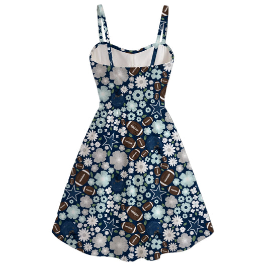 Blue Star Blooms - Women's Sweetheart Cami Dress