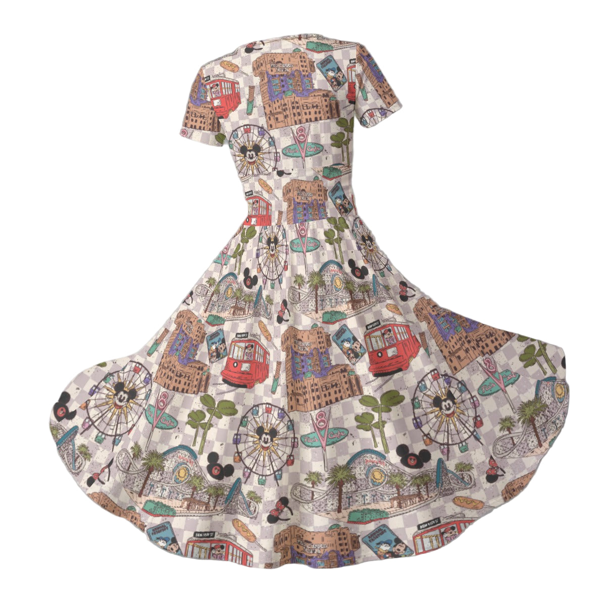 Original DCA - Women's V-Neck Ruched Midi Dress