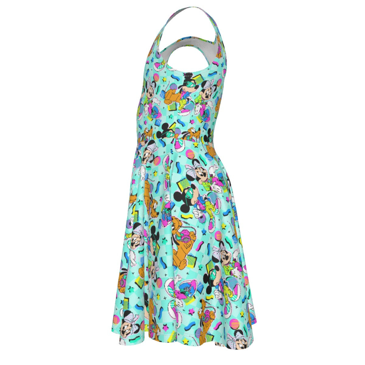 80s Pop Party Pals - Kid's Sleeveless Skater Dress