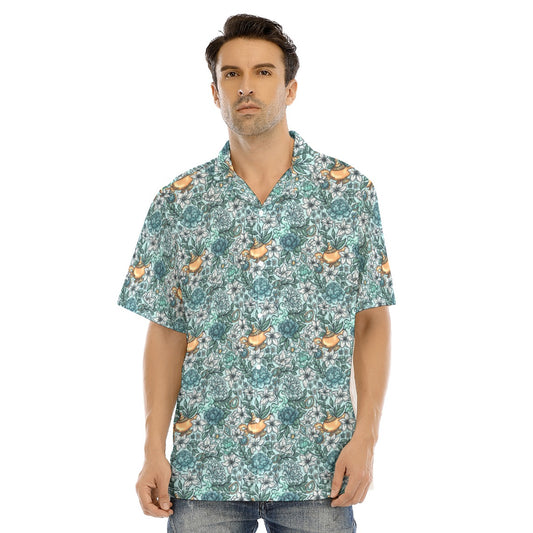 Fairytale Florals - Jasmine Inspired - Men's Hawaiian Button Up Shirt
