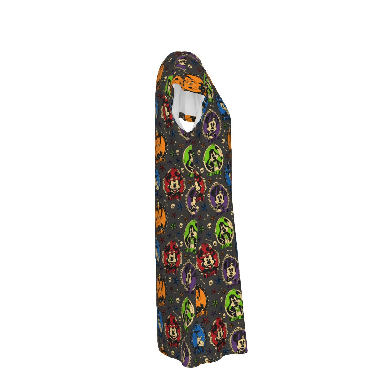 Gothic Halloween Cameos - Women's T-Shirt Dress
