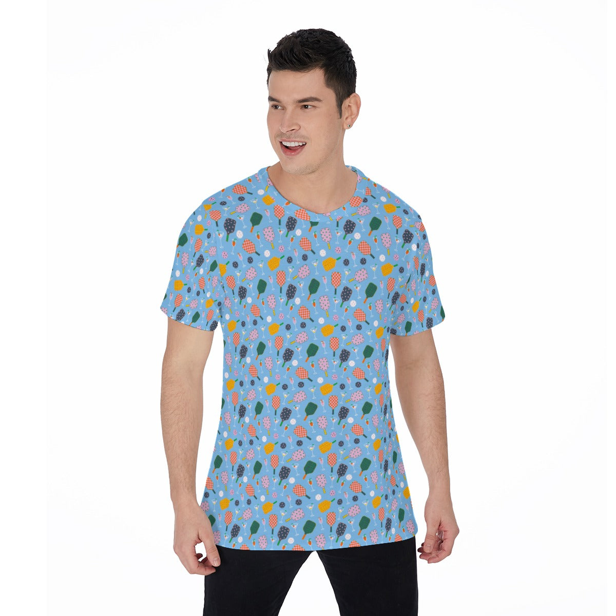 Pickleball and Cocktails - Men's Short Sleeve T-Shirt