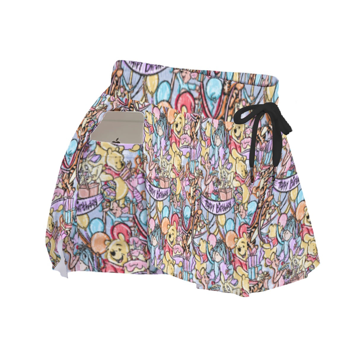 Birthday Bash in the Woods - Women's Flowy Pocket Shorts