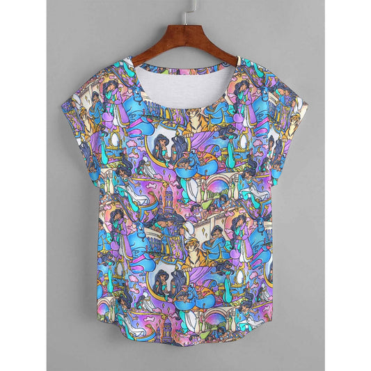 Magic Carpet Storybook Scenes - Women’s Relaxed Fit Scoop Tee