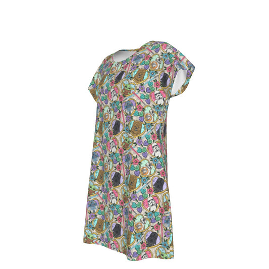 Tattoo Hearts Galactic Legends - Women's T-Shirt Dress