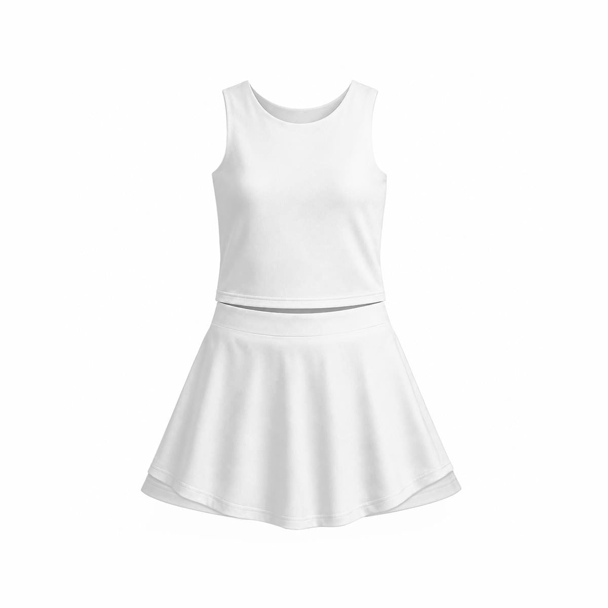 Pick Any Print from our Shop - Women’s Athletic Skort Set with Open-Back Crop Top