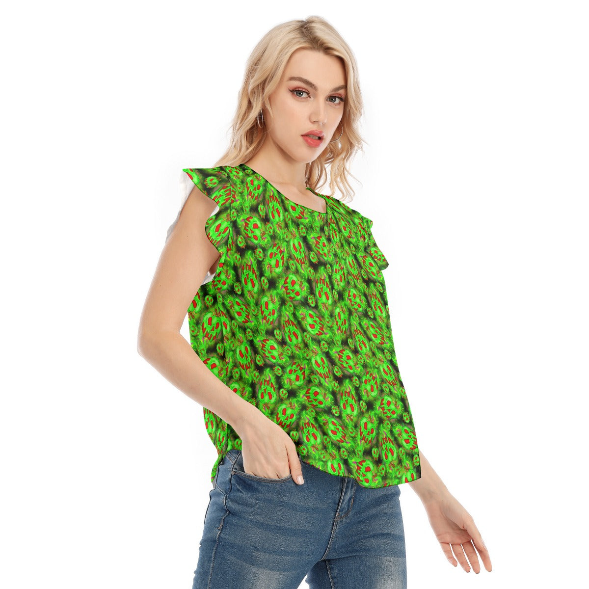 Just One Bite - Women’s Flutter Sleeve Top
