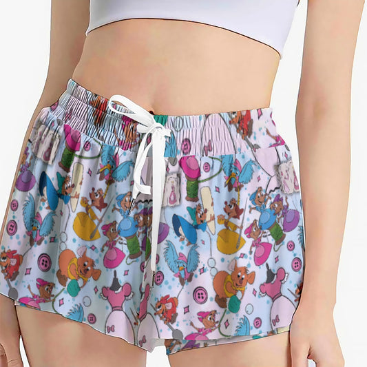 Tiny Tailors & Sewing Friendsends - Women's Flowy Pocket Shorts