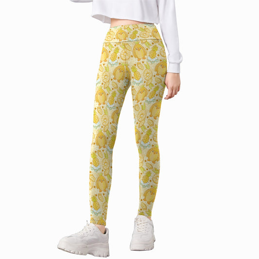 Fruitimals - Pineapple Penguins - Kid's Leggings
