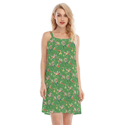 Mouse & Friends Christmas Cheer - Women’s Adjustable Sundress