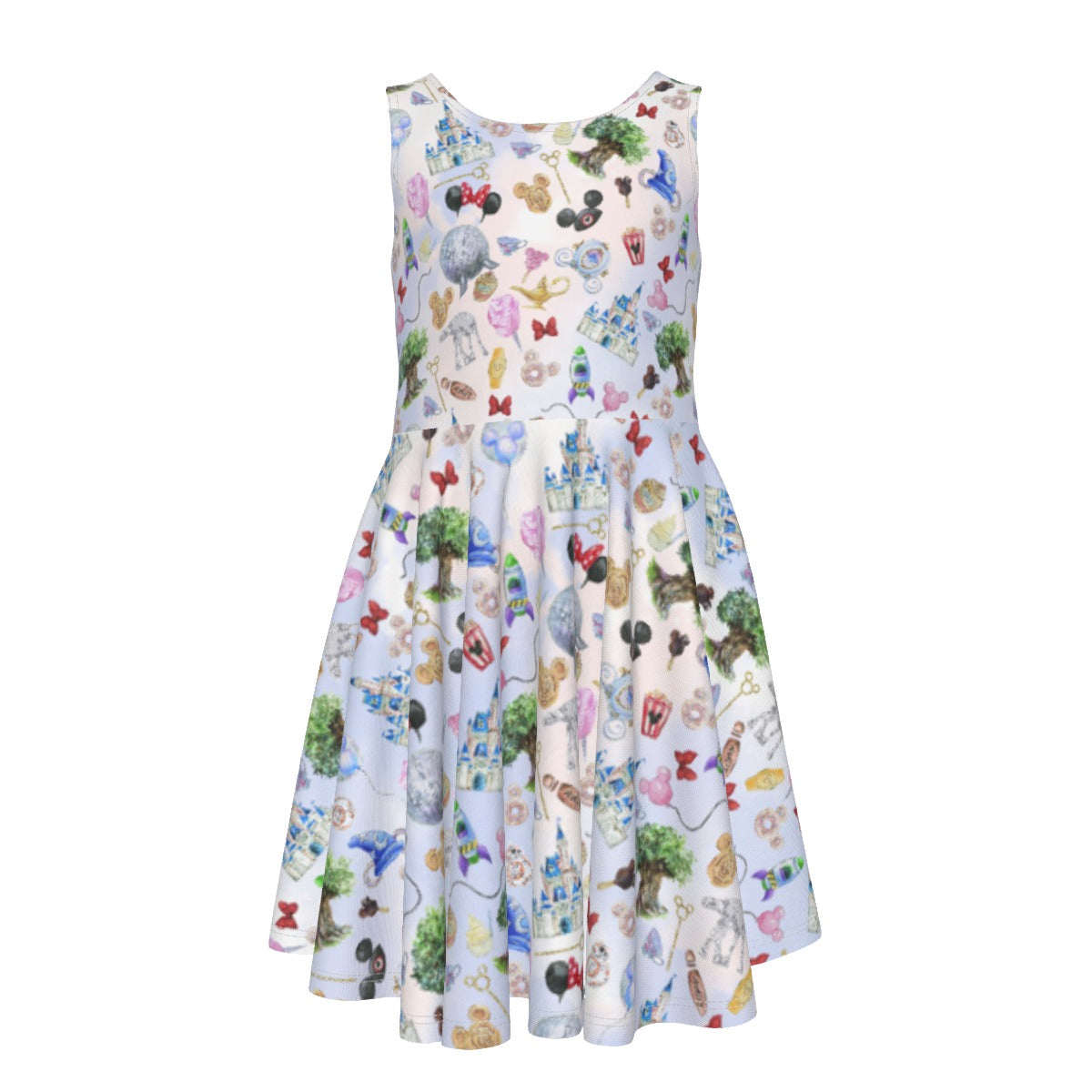 WDW Park Hopper - Kid's Sleeveless Skater Dress
