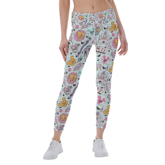 Pastel Spooky Party - Women's Yoga Leggings