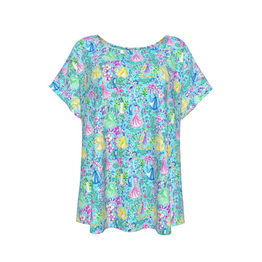 Bright Tropical Princess - Royal Garden Mashup - Women’s Relaxed Fit Scoop Tee