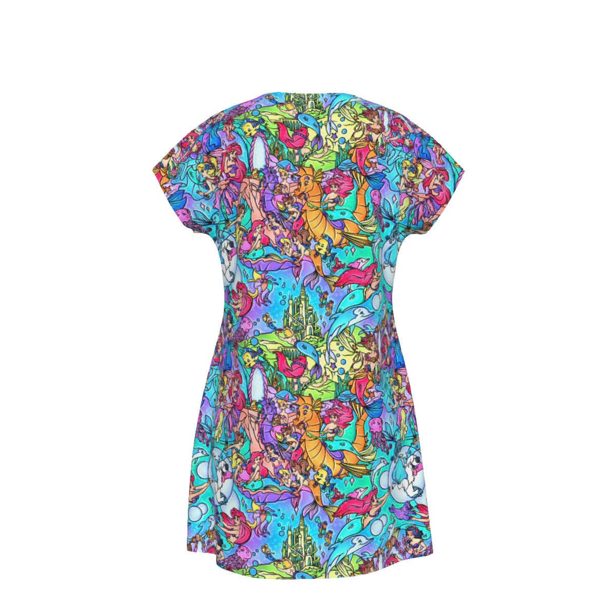 Under the Sea Storybook Scenes - Women's T-Shirt Dress